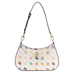 Guess Emelie Multi Logo Top Zip Shoulder Bag HWGM99-28180-MUO