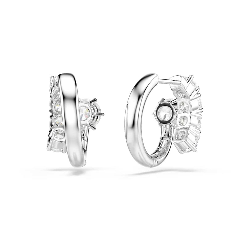 Swarovski Boucles d'oreilles Matrix Crash argentées 5753572-zoom-