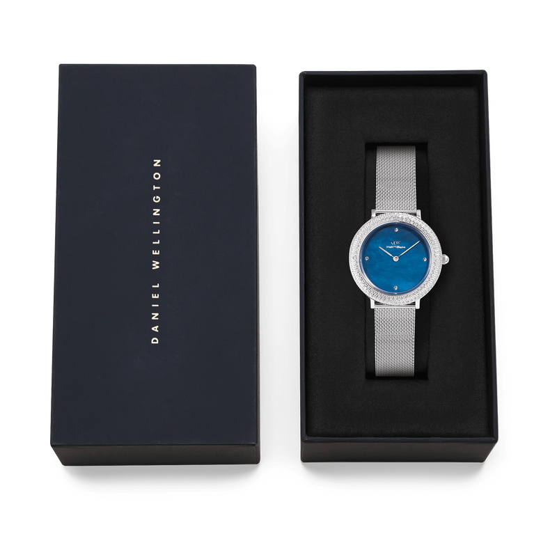 Daniel Wellington Crystalline Bezel Arctic Blu Mop Montre Femme DW00100825-zoom-