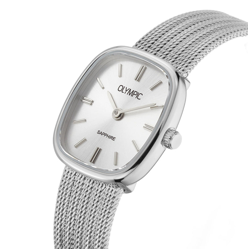 Olympic RetroChic Silver Women's Watch OL73DSS001-zoom-