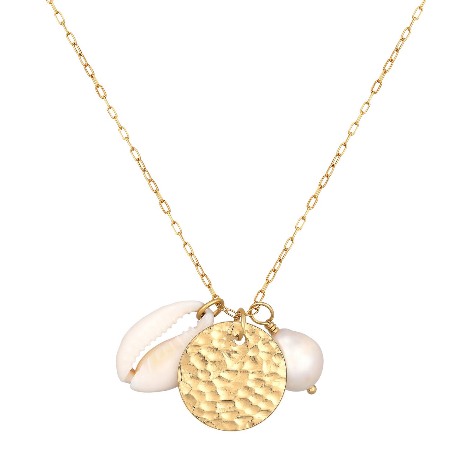 Elli 925 Sterling Silver Pearl Necklace with Pearl 2004-BF-0007895-001