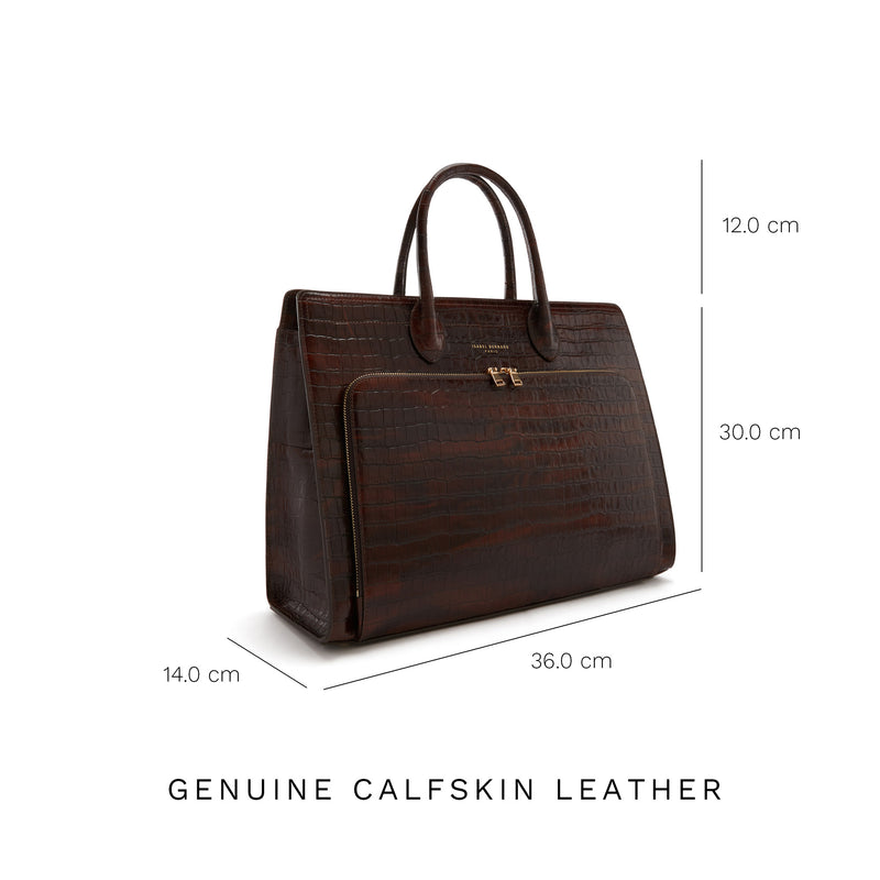 Isabel Bernard Honoré Sac à Main Marron IB25034-zoom-