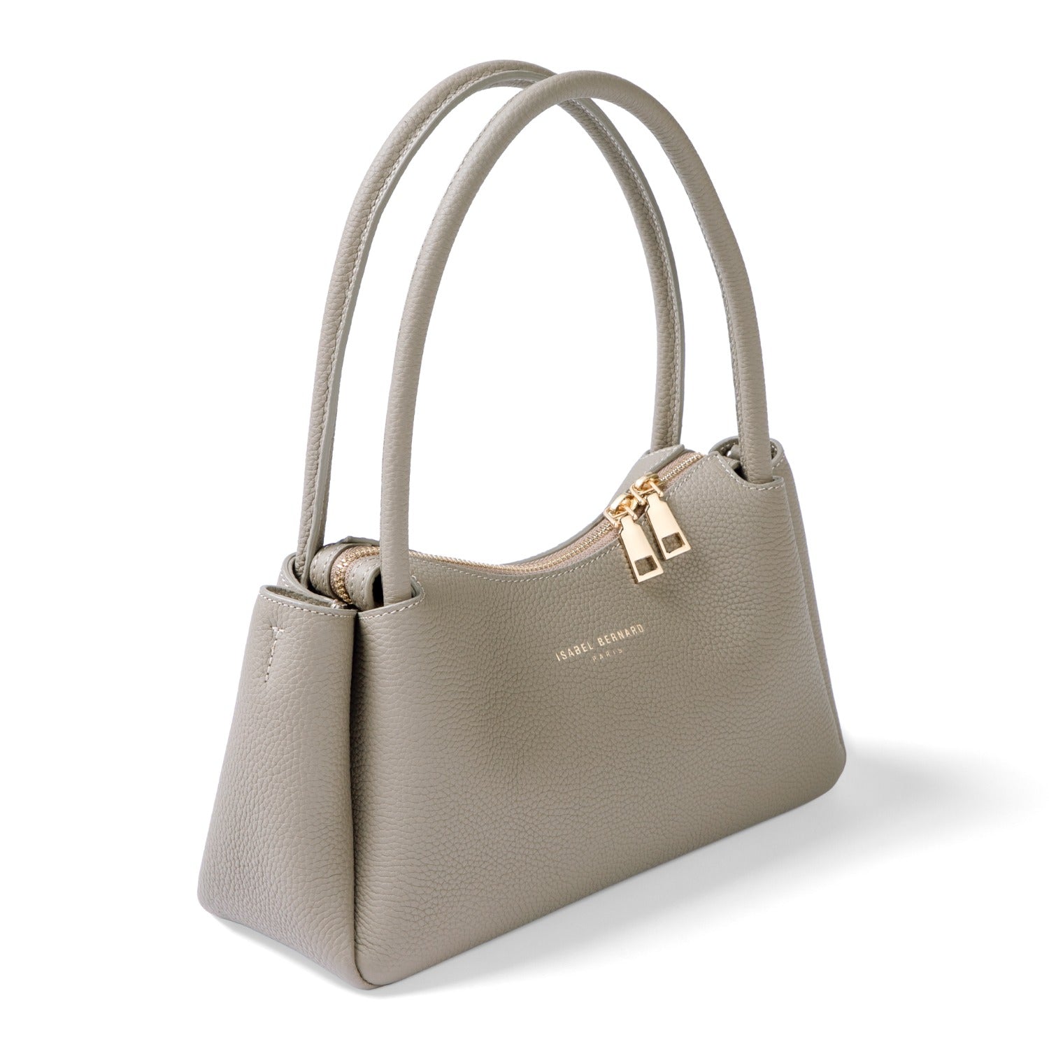 Isabel Bernard Honoré Eve Taupe Calfskin Leather handbag IB21133-078