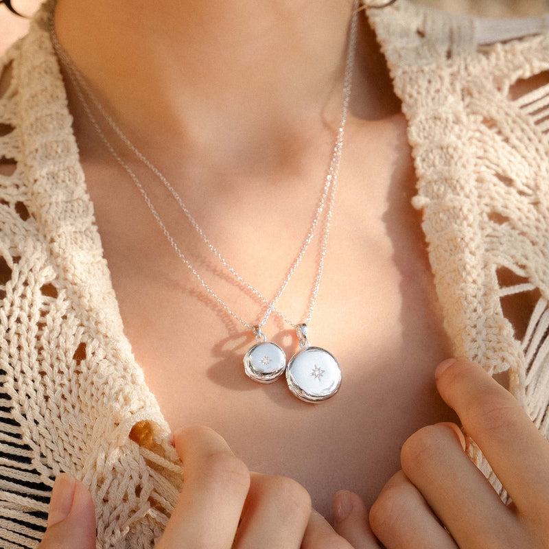 Violet Hamden Sisterhood Memory Collier en Argent 925 Sterling avec Médaillon Photo VH340027-zoom-