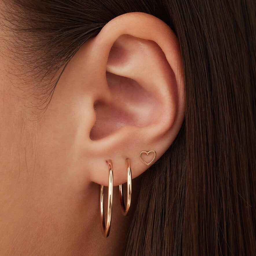 Isabel Bernard La Concorde Amore 14 Carat Rosegold Ear Studs IB360231