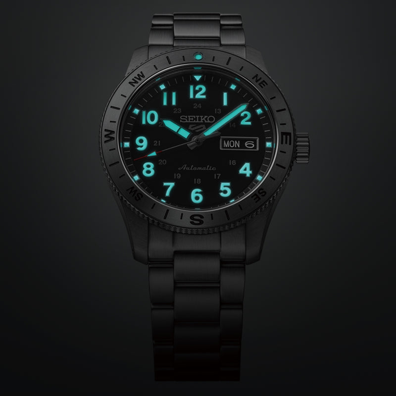 Seiko 5 Sports Montre Automatique Argent Pour Homme HDB006K1-zoom-