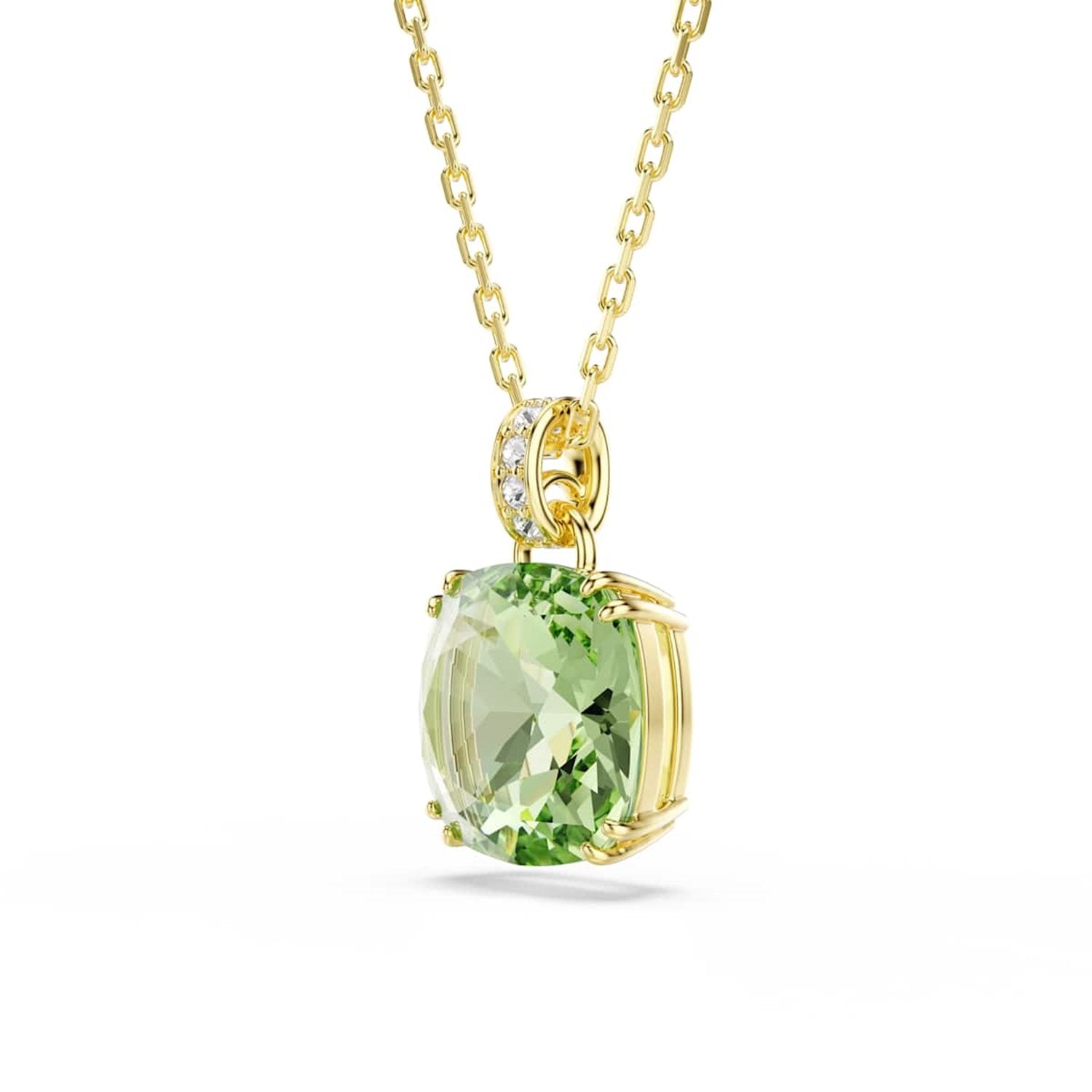 Swarovski Millenia Gold-Tone Necklace with Green Pendant 5764821