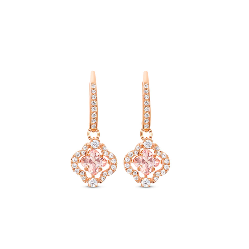 Swarovski Sparkling Boucles d'oreilles Or rose 5516477-zoom-