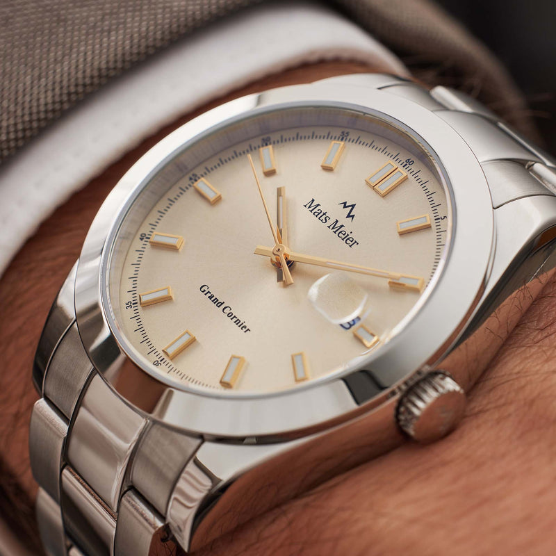 Mats Meier Grand Cornier Hommes Montre Argent MM00519-zoom-