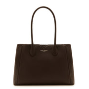 Isabel Bernard Sac à main Cloe en cuir de veau marron IB25091