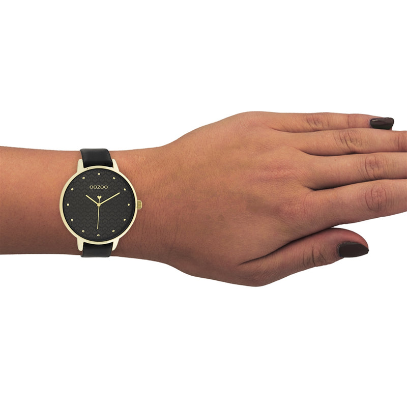 OOZOO Timepieces Femmes Montre Noir C11039-zoom-