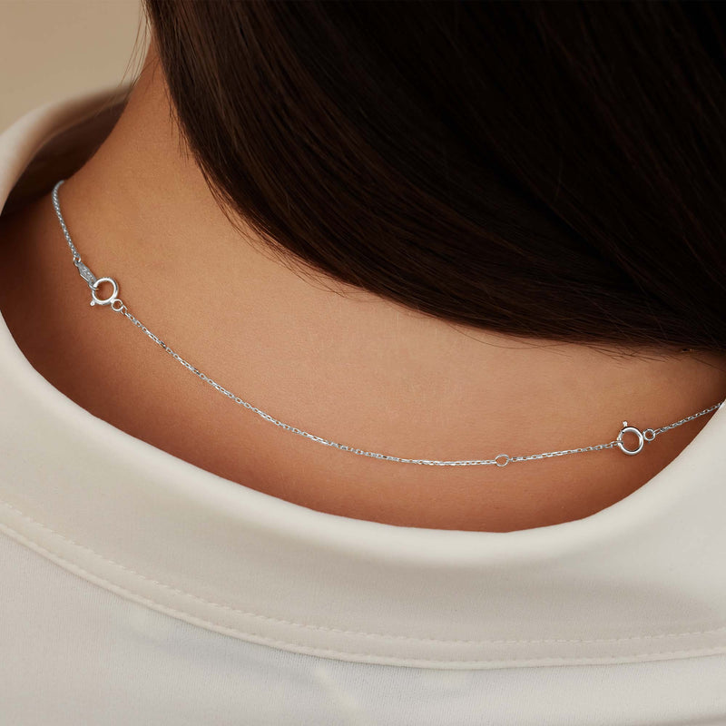 Isabel Bernard Saint Germain Femmes Rallonge de collier Or blanc 14 carats IB340129-zoom-