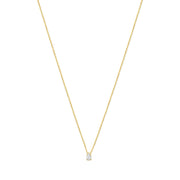 Isabel Bernard De la Paix Collier De la Paix Eloise en or 14 carats avec diamant 0,1 carat IBD350025
