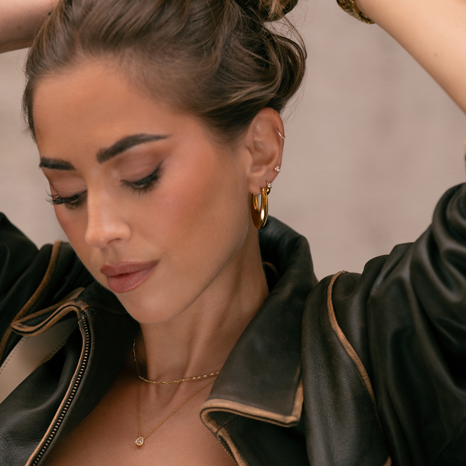Mockberg Kenza Gold Plated Hoops MB1725