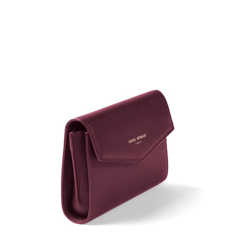 Isabel Bernard Honoré Lina Pochette Bordeaux Avec Chaîne D’Épaule Amovible IB21135-052-zoom-