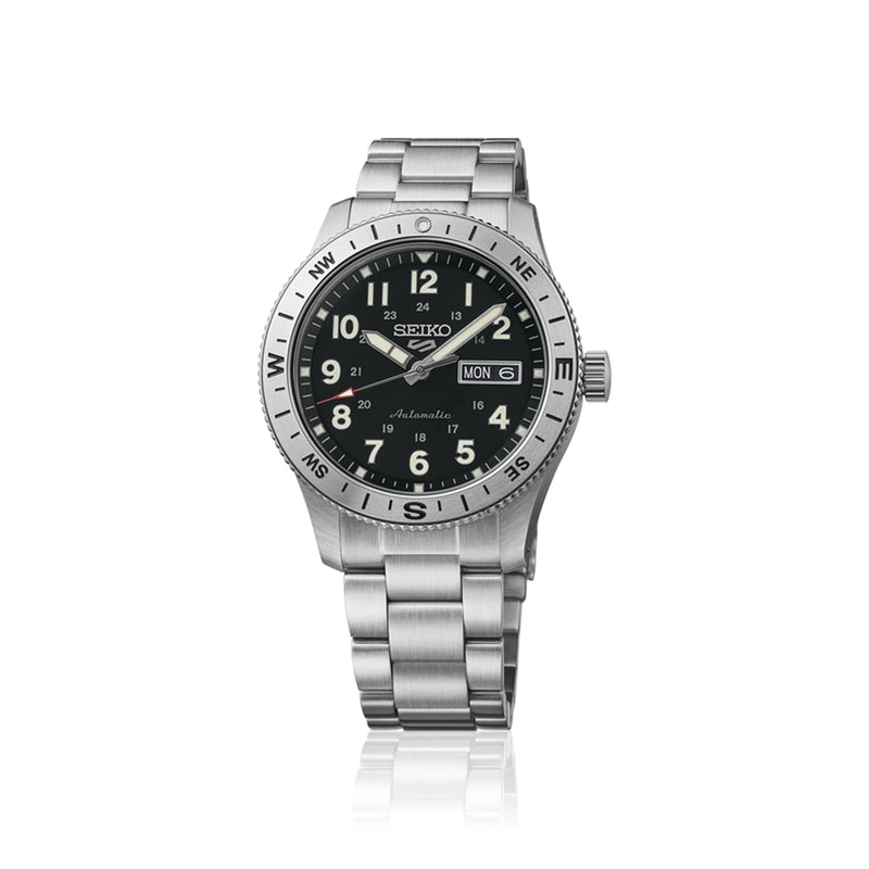 Seiko 5 Sports Montre Automatique Argent Pour Homme HDB006K1-zoom-