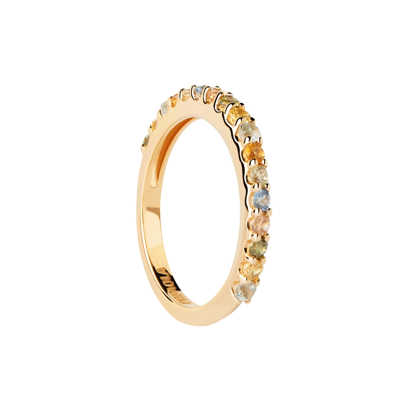 P D Paola Color 18 karat gold plated Ring AN01-C07-10