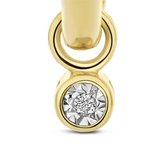 Isabel Bernard De La Paix Inaya 14 Carat Golden Hoop Earrings | diamond 0.02 ct | IBD360022