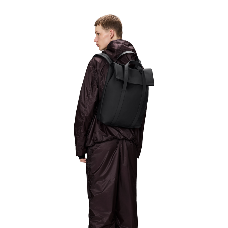 Rains Black 2 Way Tote Backpack R12940-01-zoom-