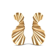 ENAMEL Copenhagen Boucles d'oreilles Plaqué or 18 carats E155GM