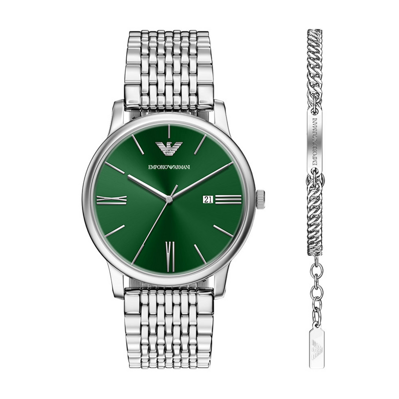 Emporio Armani Ensemble Homme Argenté AR80087SET-zoom-