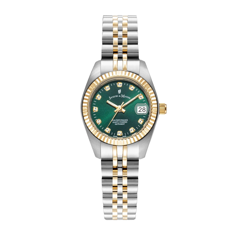 Jacques du Manoir Inspiration classic Montre Verte Pour Femme JWL02104-zoom-
