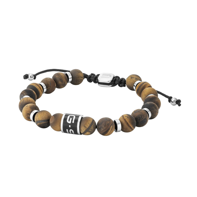 G-STAR ElNode Bracelet marron argenté GSJ.111.02-zoom-