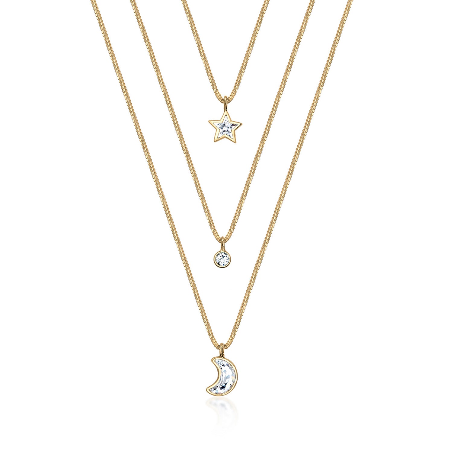Elli 925 Sterling Silver Layered 2004-BF-0008049-001