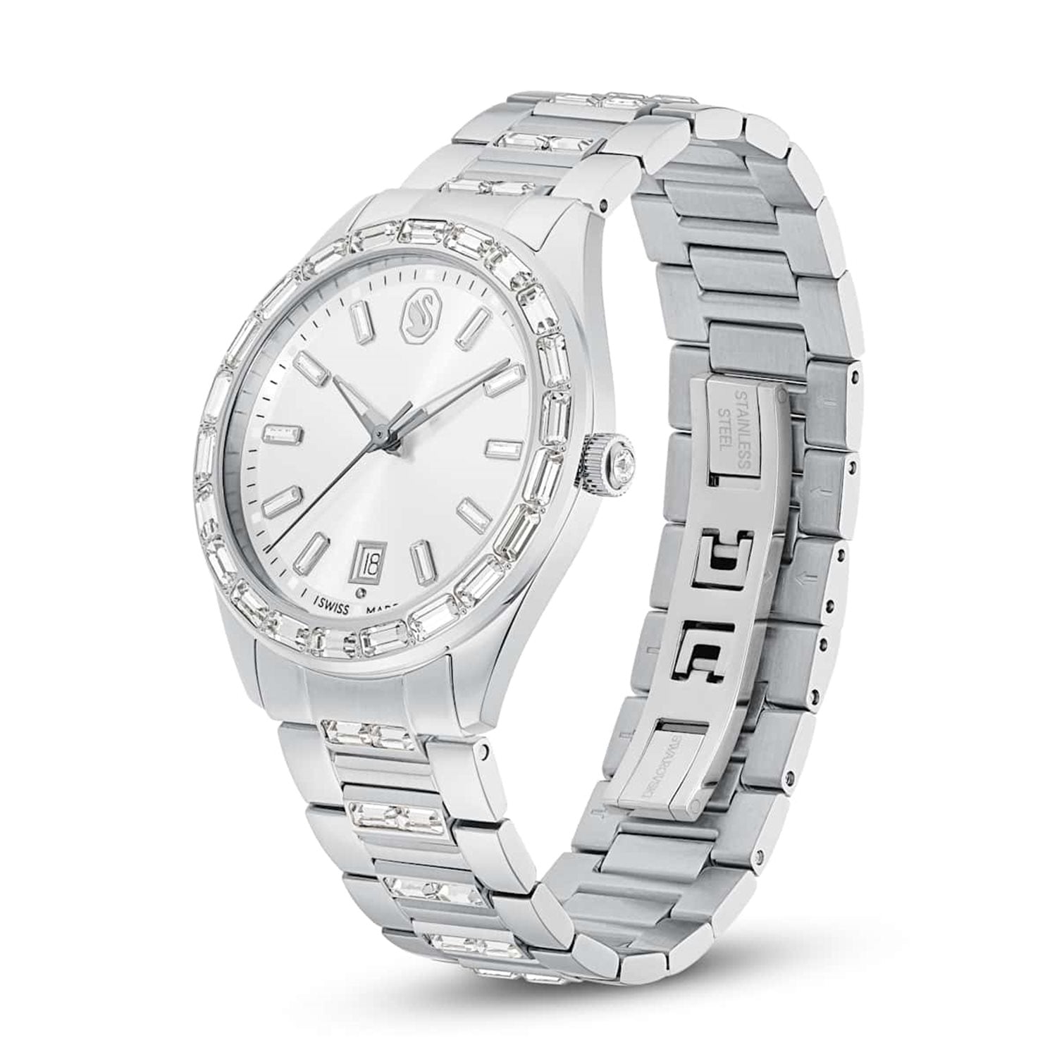 Swarovski Matrix Silver-Tone Steel Watch 5734665