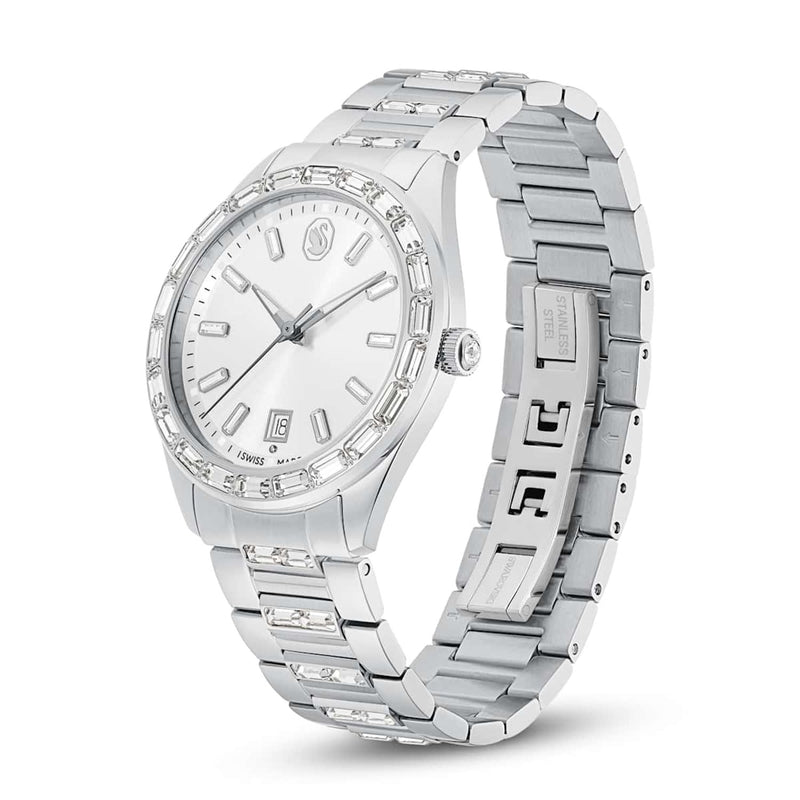 Swarovski Montre Matrix en acier argenté 5734665-zoom-