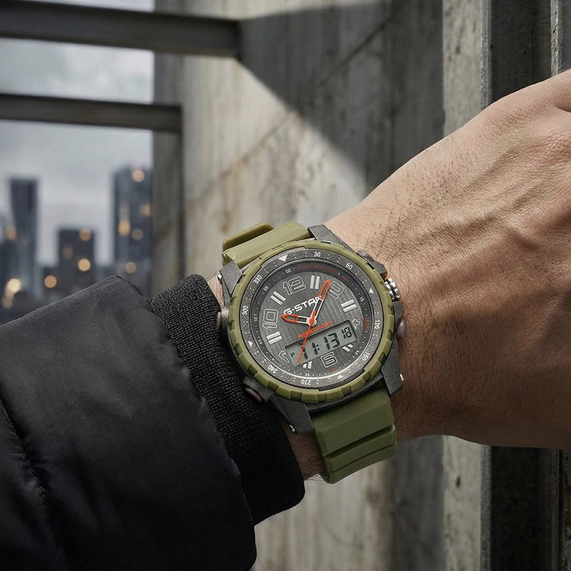 G-STAR Ops01 Montre Homme Ana-Digi Gris Olive GSW.502.03-zoom-