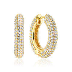 Sif Jakobs Carrara Medio Gold Plated Earrings SJ-E2474-CZ-YG