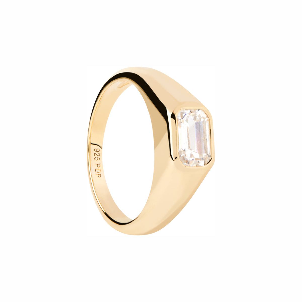 P D Paola The New Essentials 925 Sterling Silver Ring AN01-985-10with18K Gold Plating