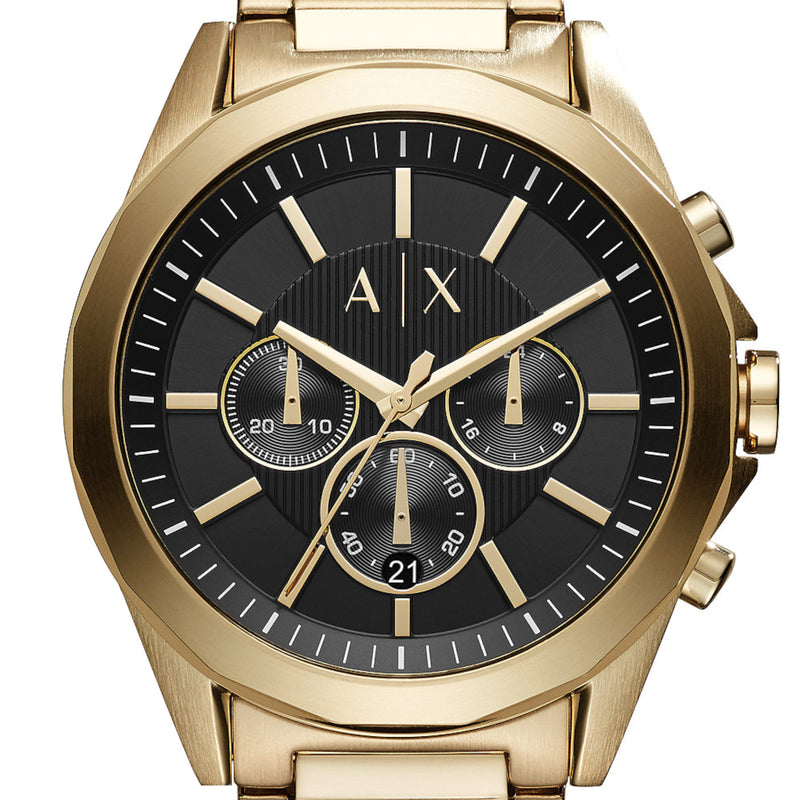 Armani Exchange Drexler Hommes Montre Or AX2611-zoom-