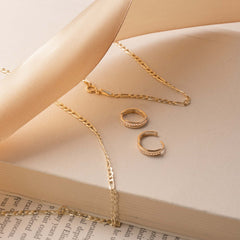 Isabel Bernard Rivoli Esmée 14 Carat Golden KlapHoop Earrings IB360201