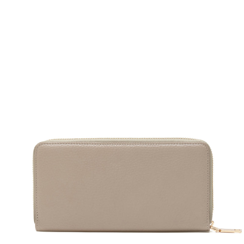 Isabel Bernard Honoré Femmes Portefeuille Zippé Taupe IB23017-zoom-