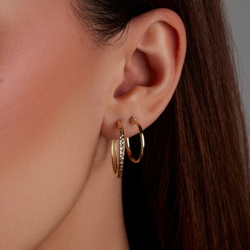 Beloro Jewels Regalo d'Amore ensemble cadeau Boucles d'oreilles en or 9 carats BO90032-zoom-