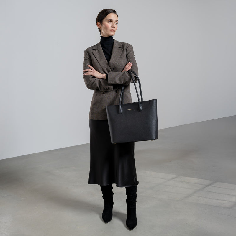 Isabel Bernard Honoré Femmes Cabas Noir IB25022-zoom-