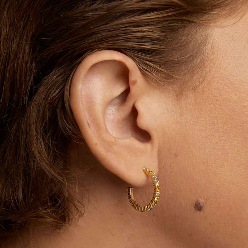 P D Paola Color Boucles d'oreilles Plaqué or 18 carats AR01-B96-U-zoom-