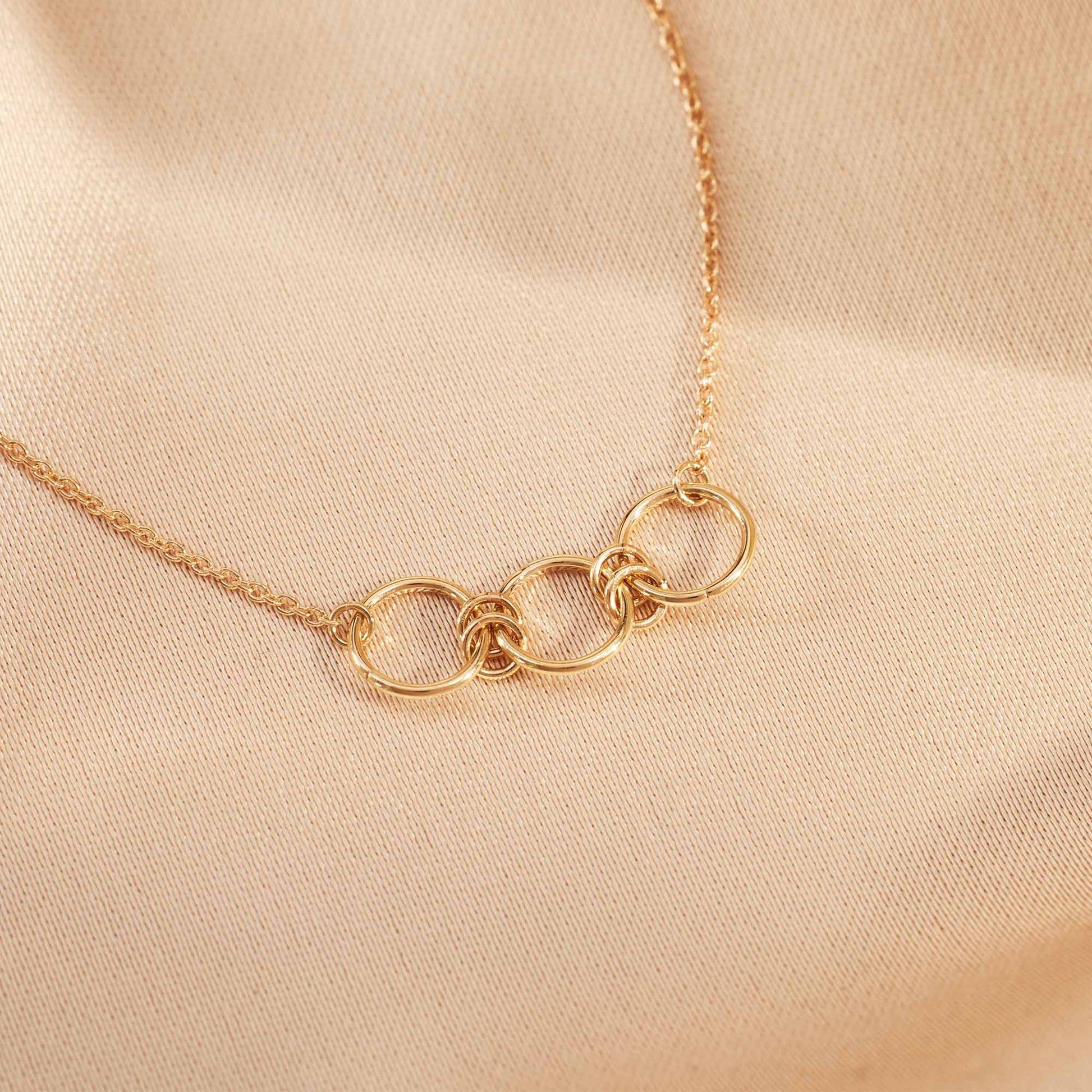 Isabel Bernard 14 Carat Golden Belleville Anna Necklace IB340047 (Length 40.00-45.00 cm)