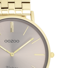 OOZOO Vintage Gold and Taupe Women's Watch C20403