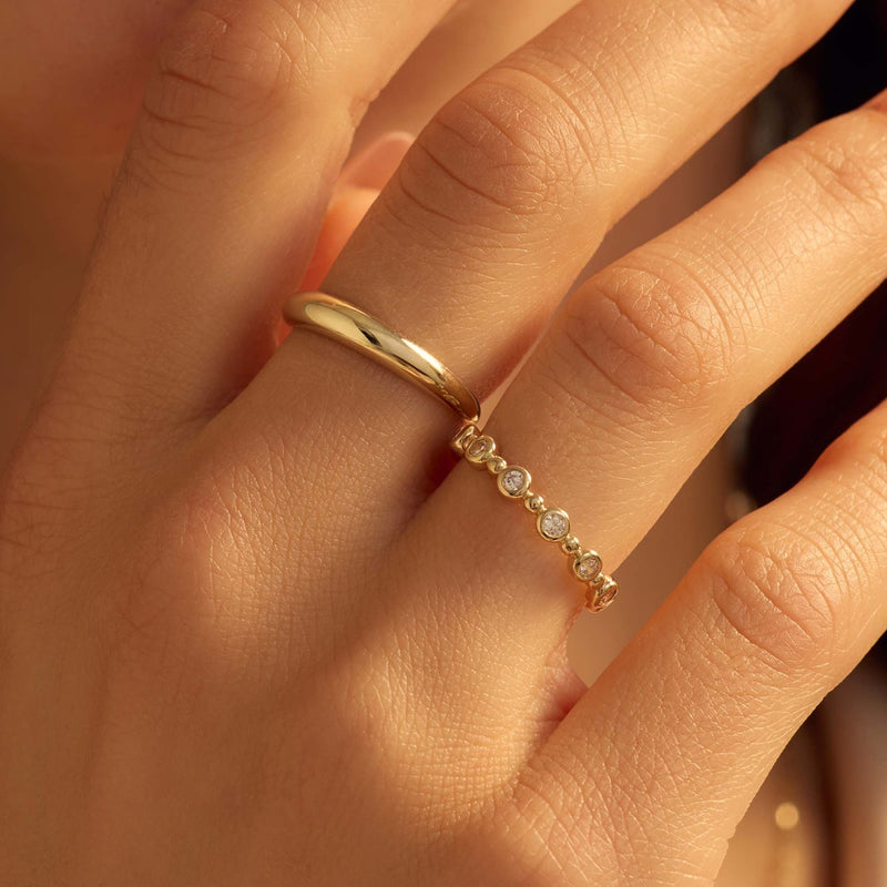 Beloro Jewels Bague Monte Napoleone Stella en or 9 carats avec zircone BO330037-58-zoom-