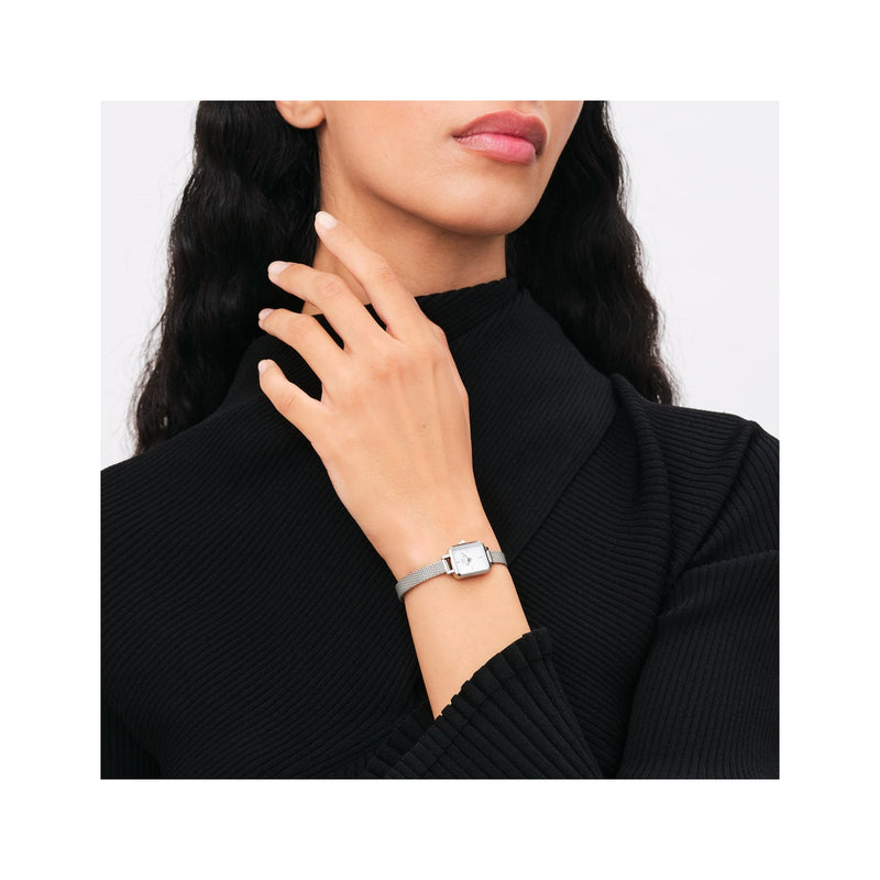 Daniel Wellington Quadro Mini Femmes Montre Argent DW00100726-zoom-
