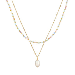 Elli 925 Sterling Silver Layered with Pearl 2004-BF-0008209-001