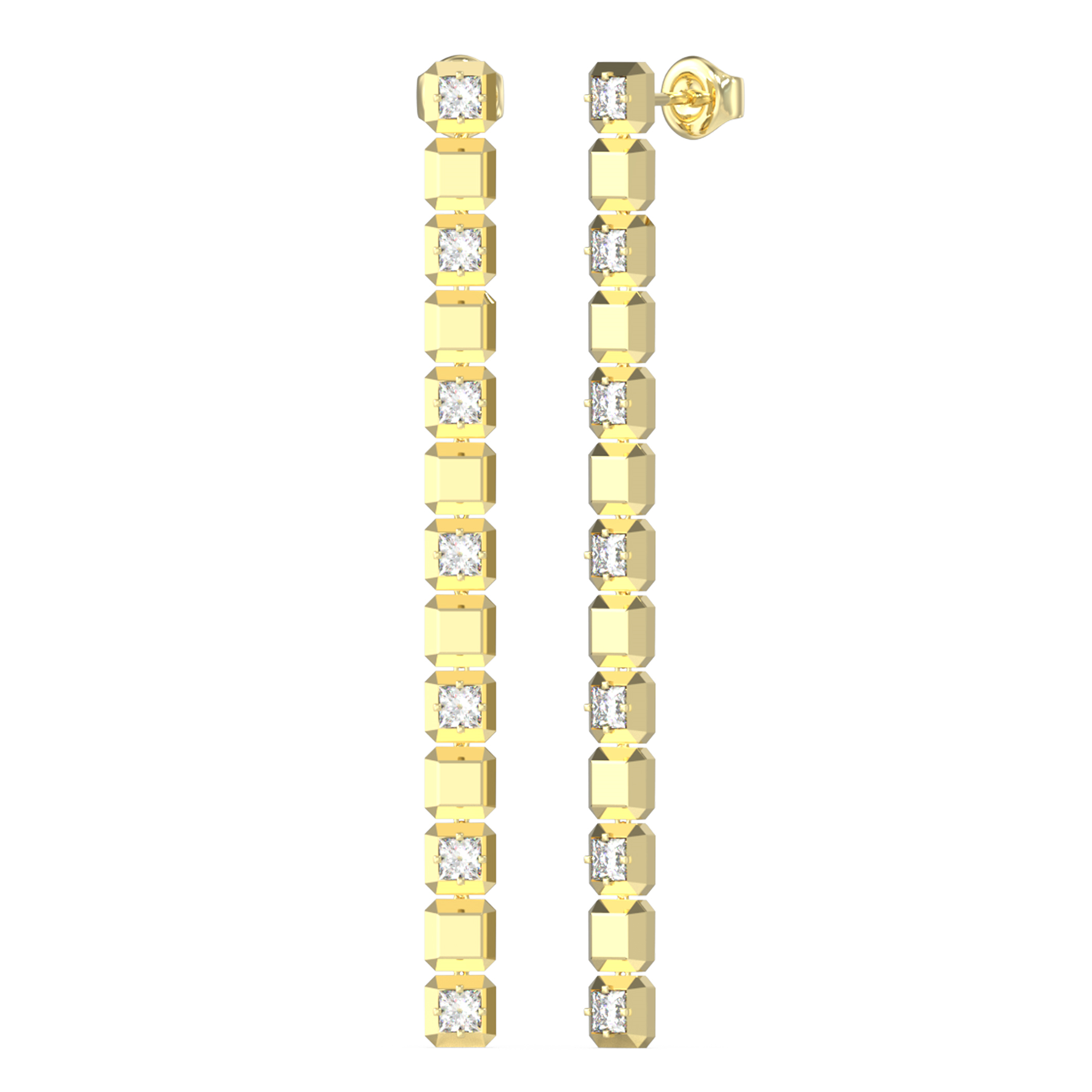 Guess Ace Of Diamonds Gold-coloured Earrings JUBE06173JWYGT-U