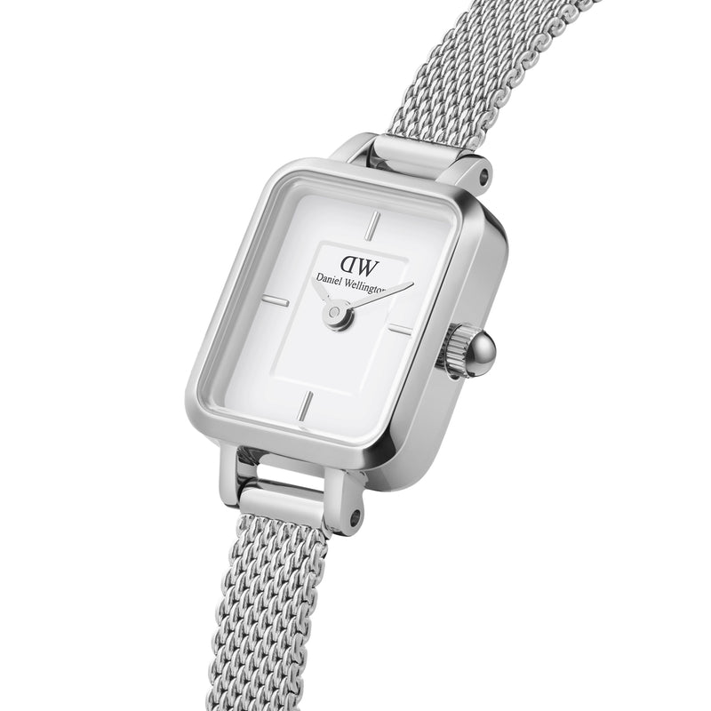 Daniel Wellington Quadro Mini Femmes Montre Argent DW00100726-zoom-
