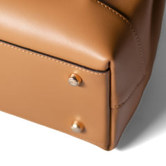 Isabel Bernard Femme Forte Minette Camel Calfskin Handbag IB21114-334