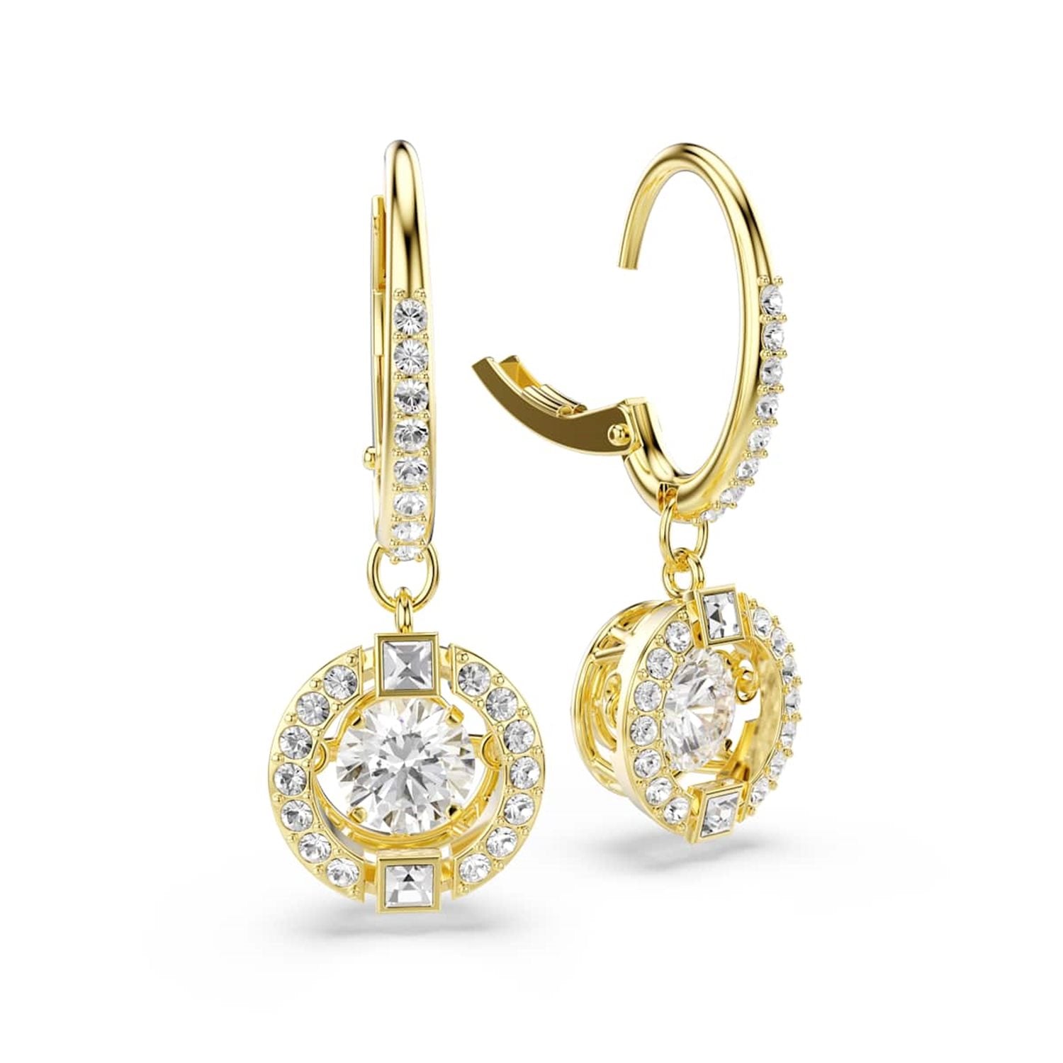 Swarovski Una Sparkling Dc Gold-Tone Earrings 5758095