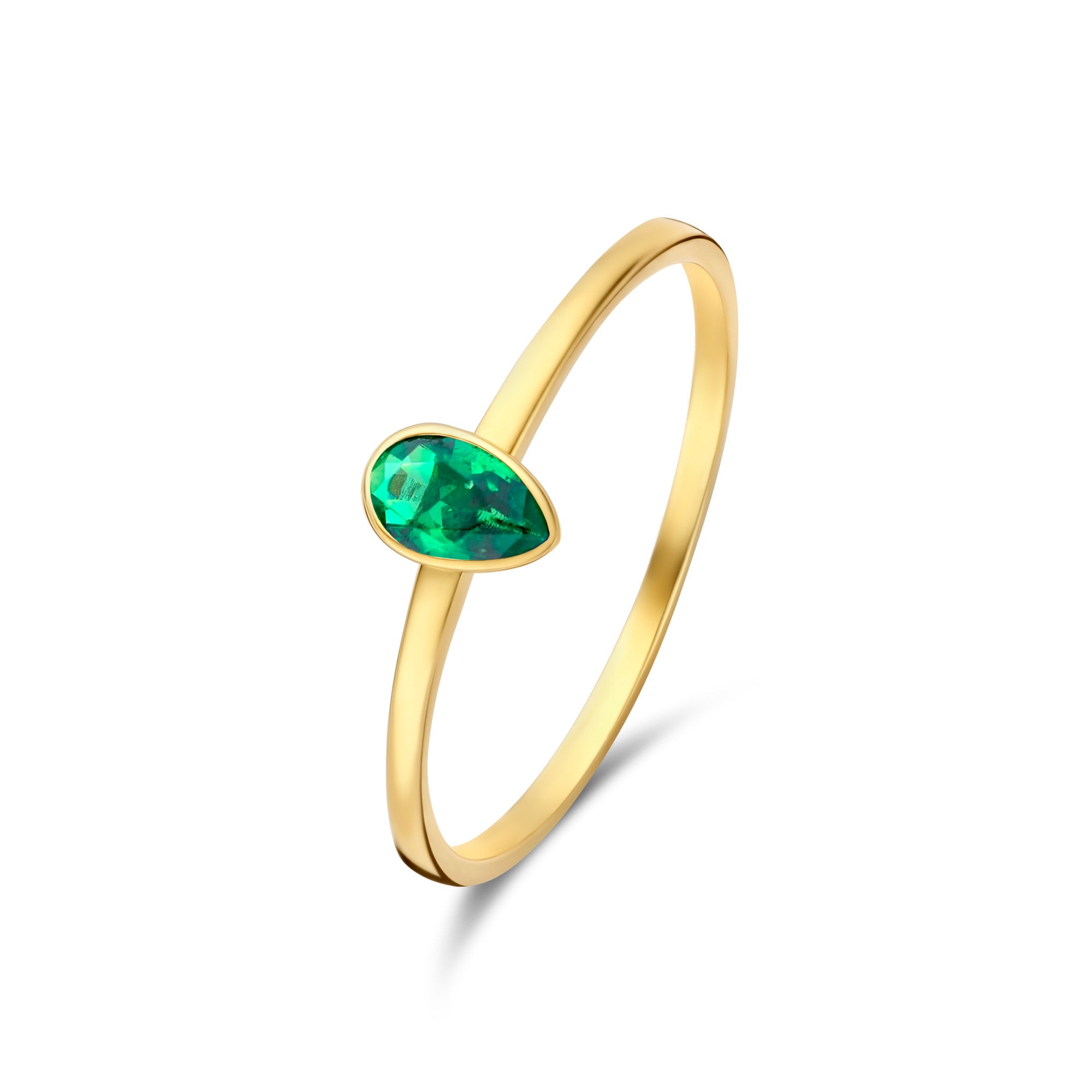 Isabel Bernard Baguette Olivia 14 Karaat Gouden Ring IB330086-48