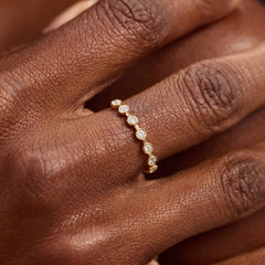 Isabel Bernard De la Paix Flavie 14 Karat Gold Ring With Diamond 0.18 Carat IBD330033-54